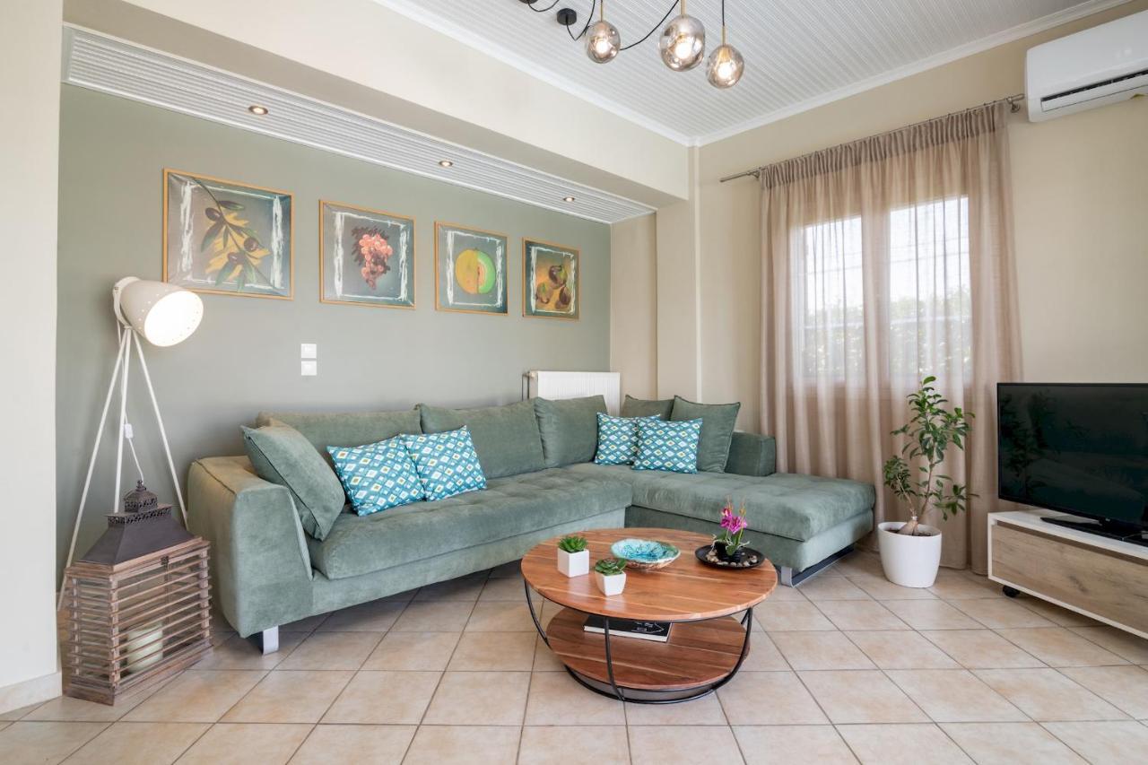 Madini Luxury Villa With Private Heated Pool Vanato Bagian luar foto